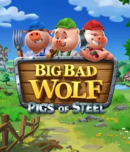 Dive into the futuristic twist of Big Bad Wolf: Pigs of Steel by Quickspin, highlighting innovative visuals with a cyberpunk take on the classic fairy tale. Experience the big bad wolf and the heroic pigs in a new light, armed with mechanical gadgets, neon lights, and steel towers. Ideal for players interested in sci-fi slots with exciting features and high win potential.