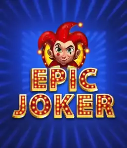 Step into the energetic world of the Epic Joker game by Relax Gaming, highlighting a mischievous joker with a vivid hairstyle amid a luminous blue background. This image captures the fun and excitement of classic slots, great for players who enjoy a nostalgic touch, delivering a charming gaming experience.